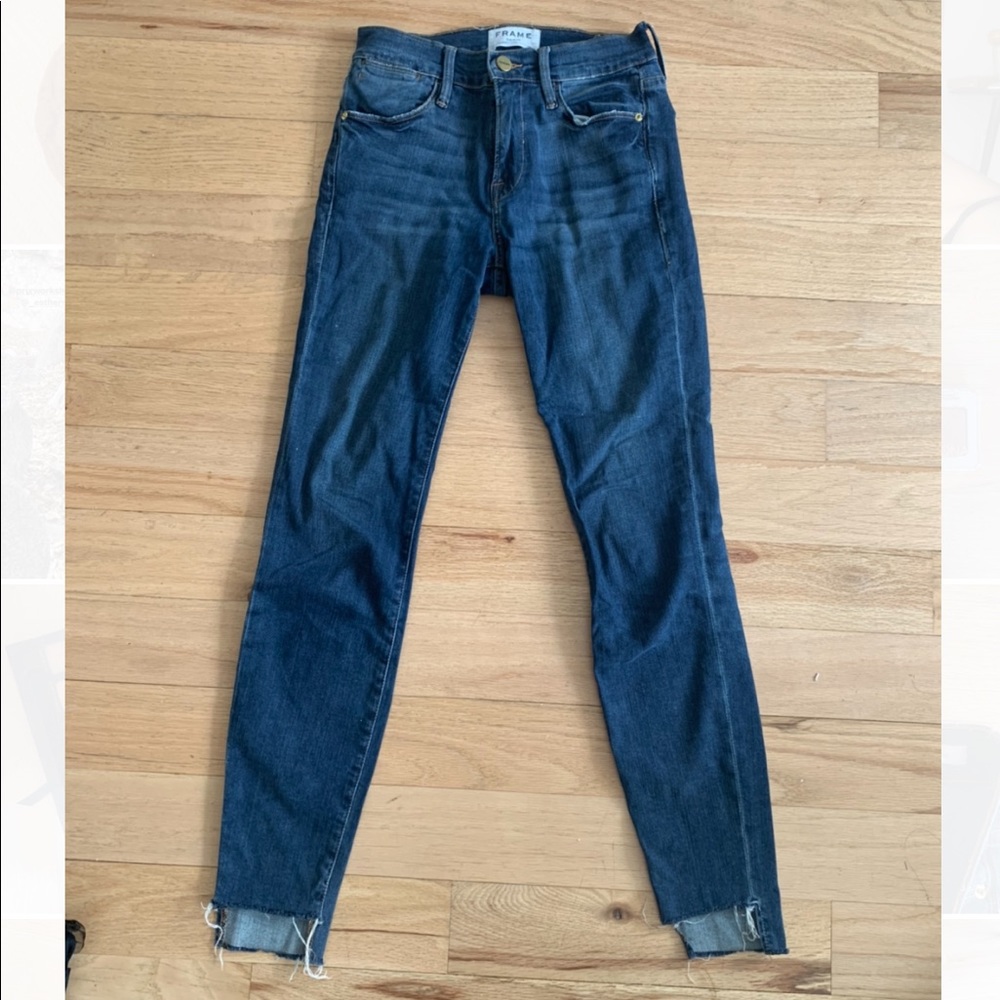Frame Denim Lehigh Step Hem Skinny Jeans